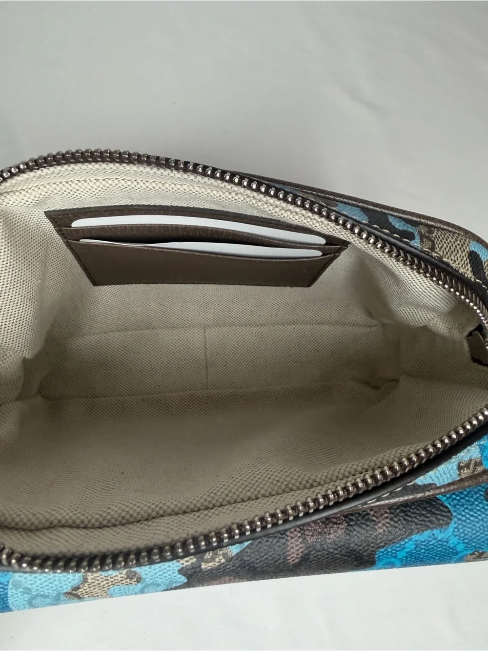 Gucci GG Icon Marble Pop Blue Camo Mini Bag NWT 855449